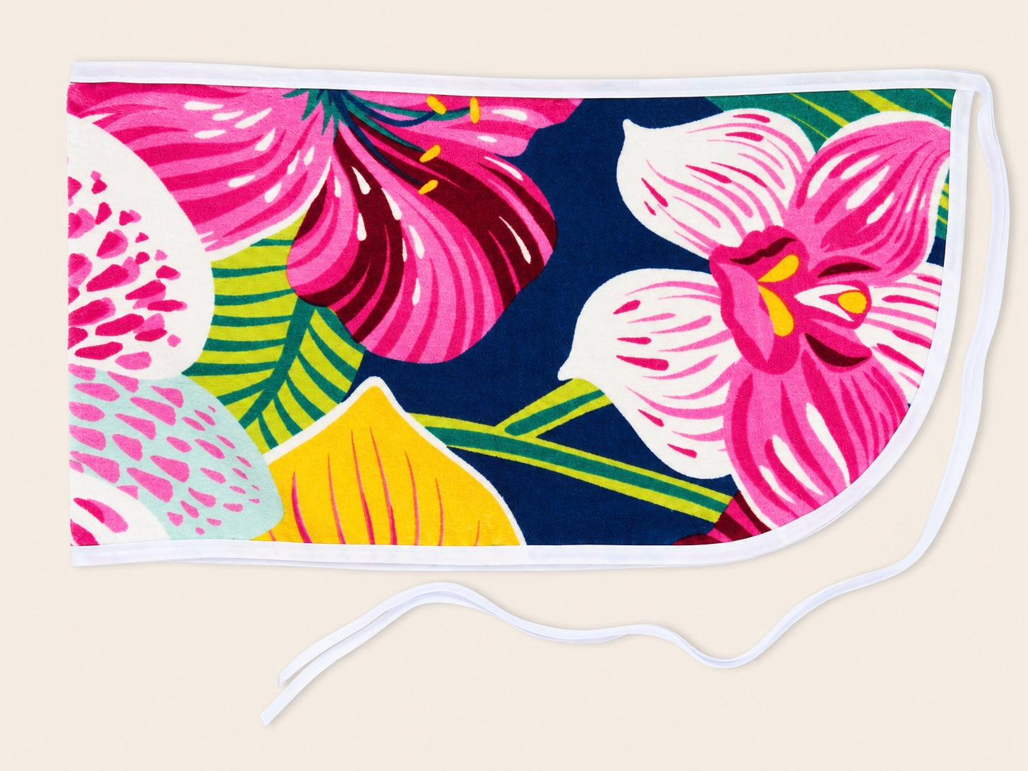 Hawaiian Orchids- Beach Towel Wrap Skirt