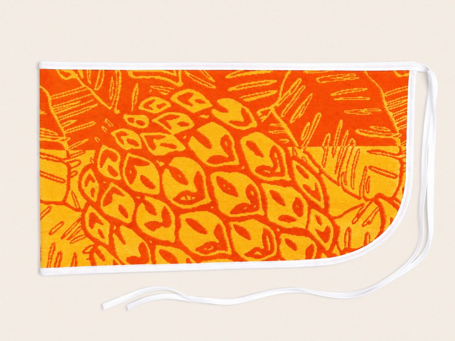 Orange Pineapples- Beach Towel Wrap Skirt