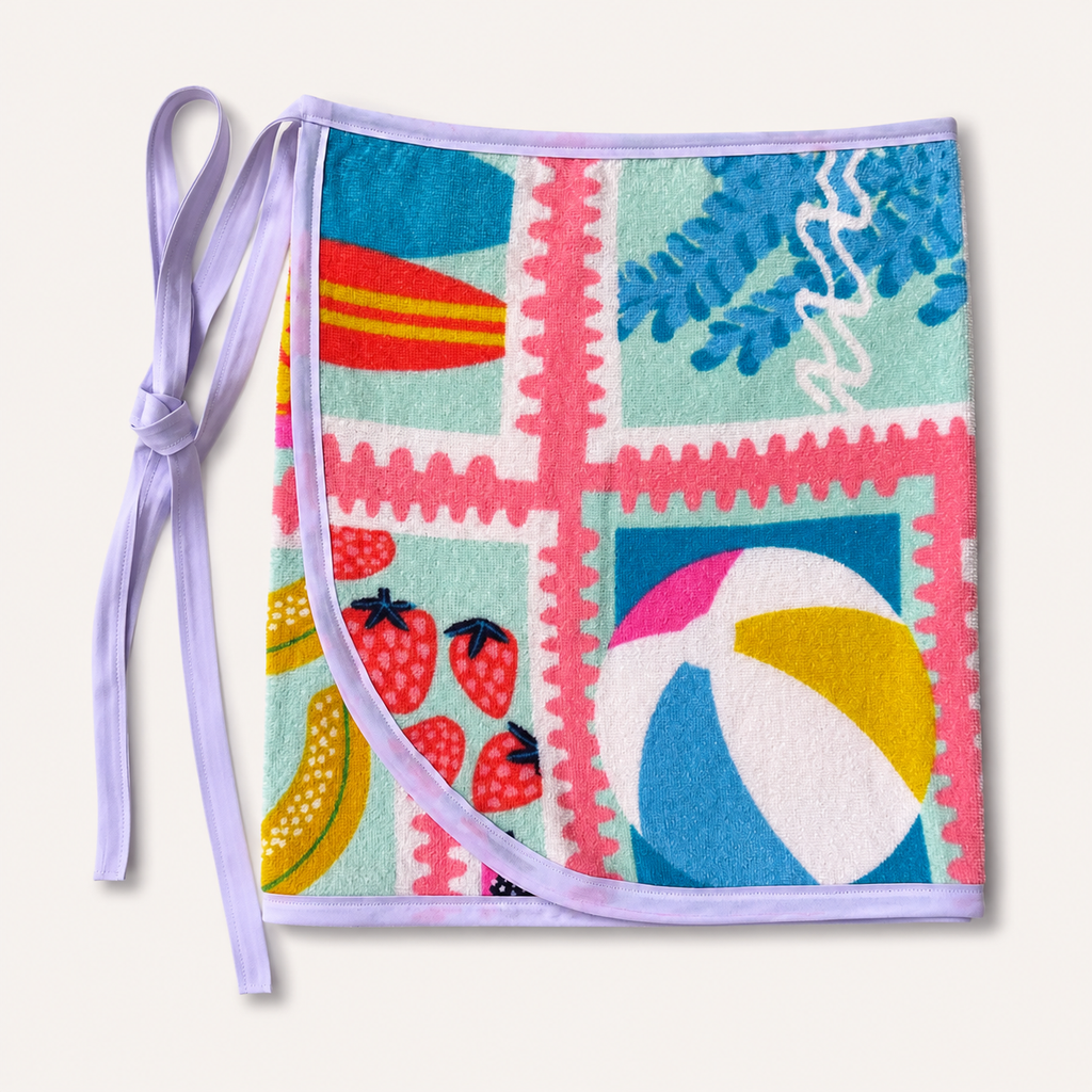 Summer Stamps- Beach Towel Wrap Skirt