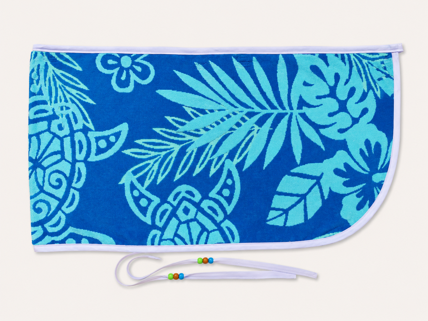 Hibiscus & Sea Turtles- Beach Towel Wrap Skirt